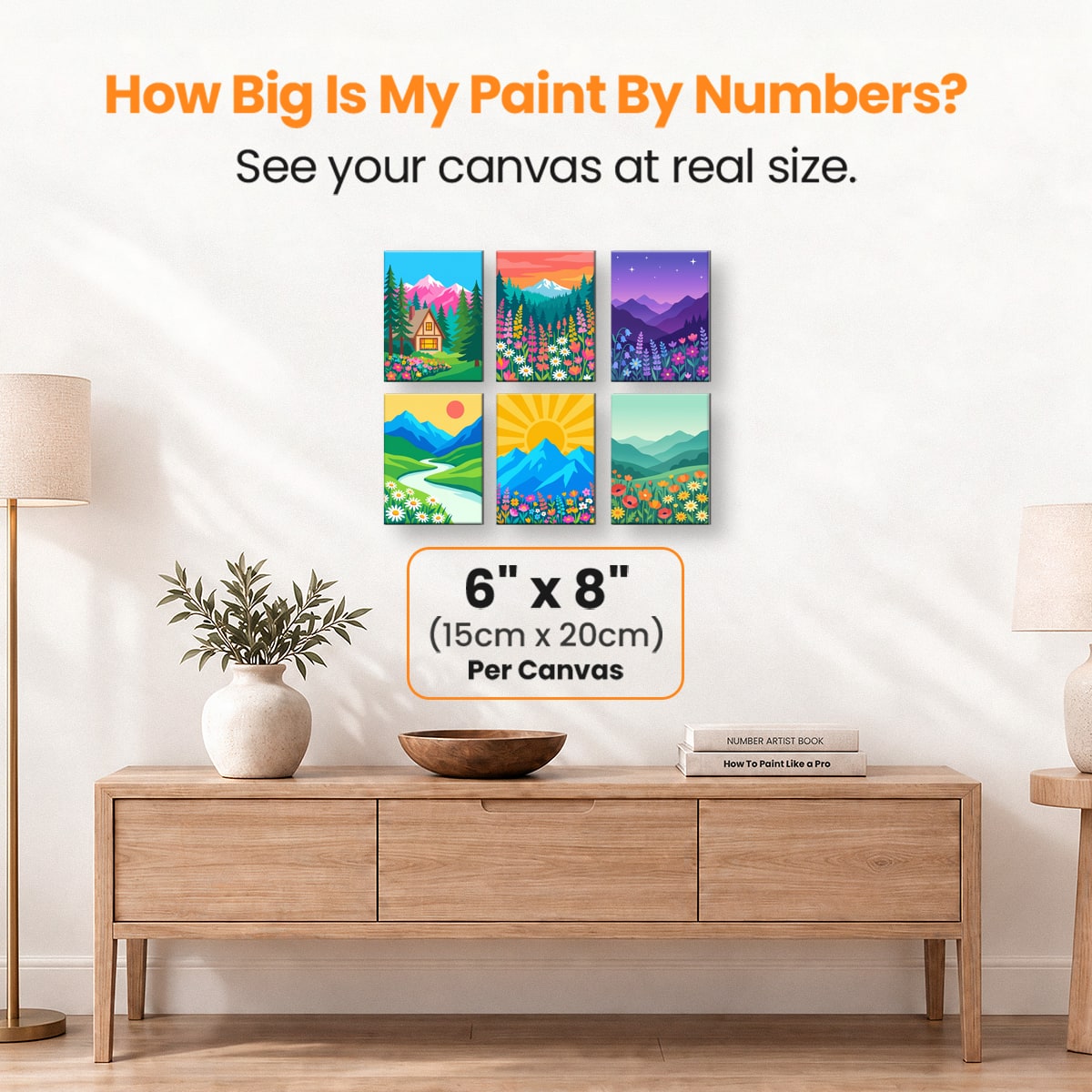 Mountain Wildflowers - Number Artist Paint by Numbers Kits