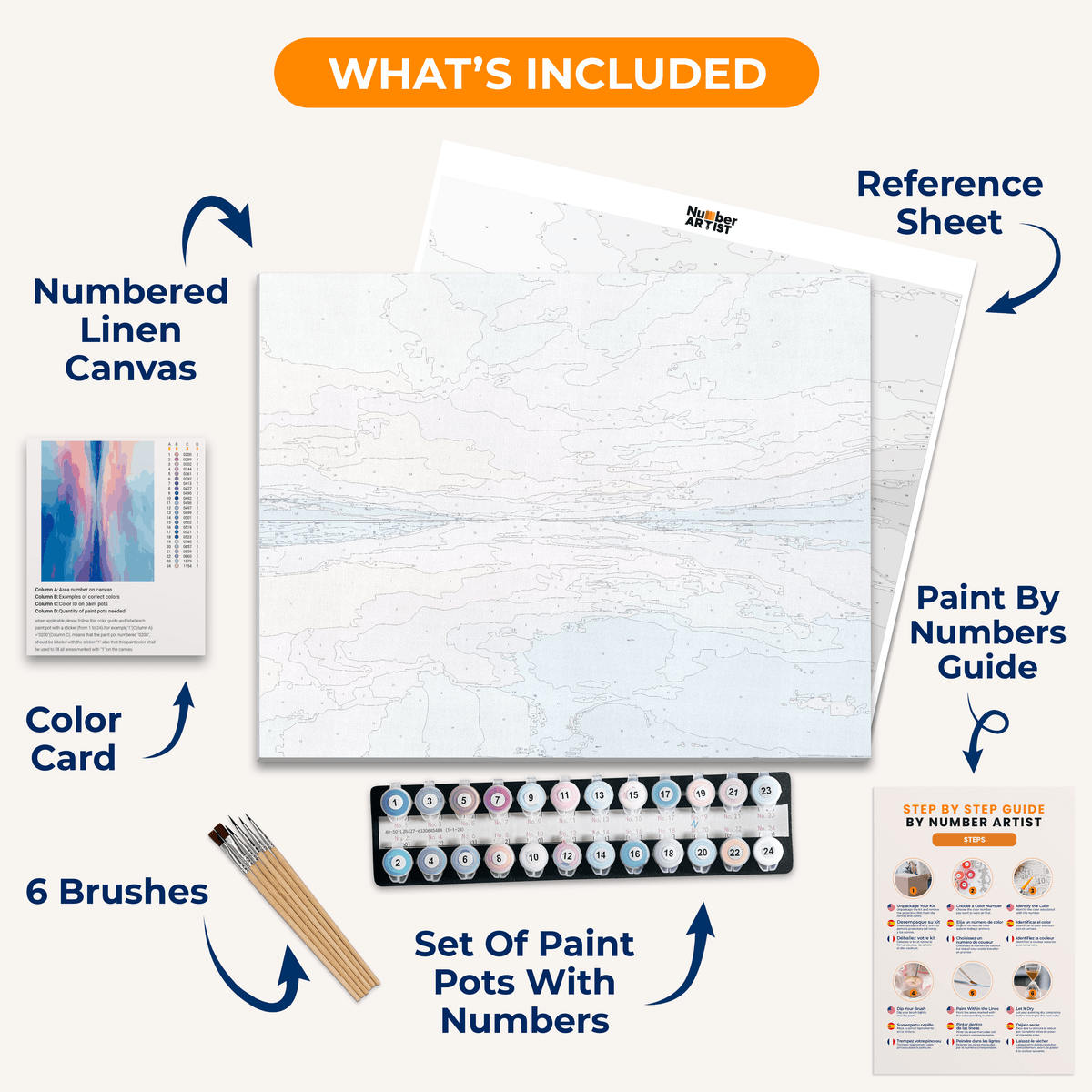 Morning Lake - Number Artist Paint by Numbers Kits