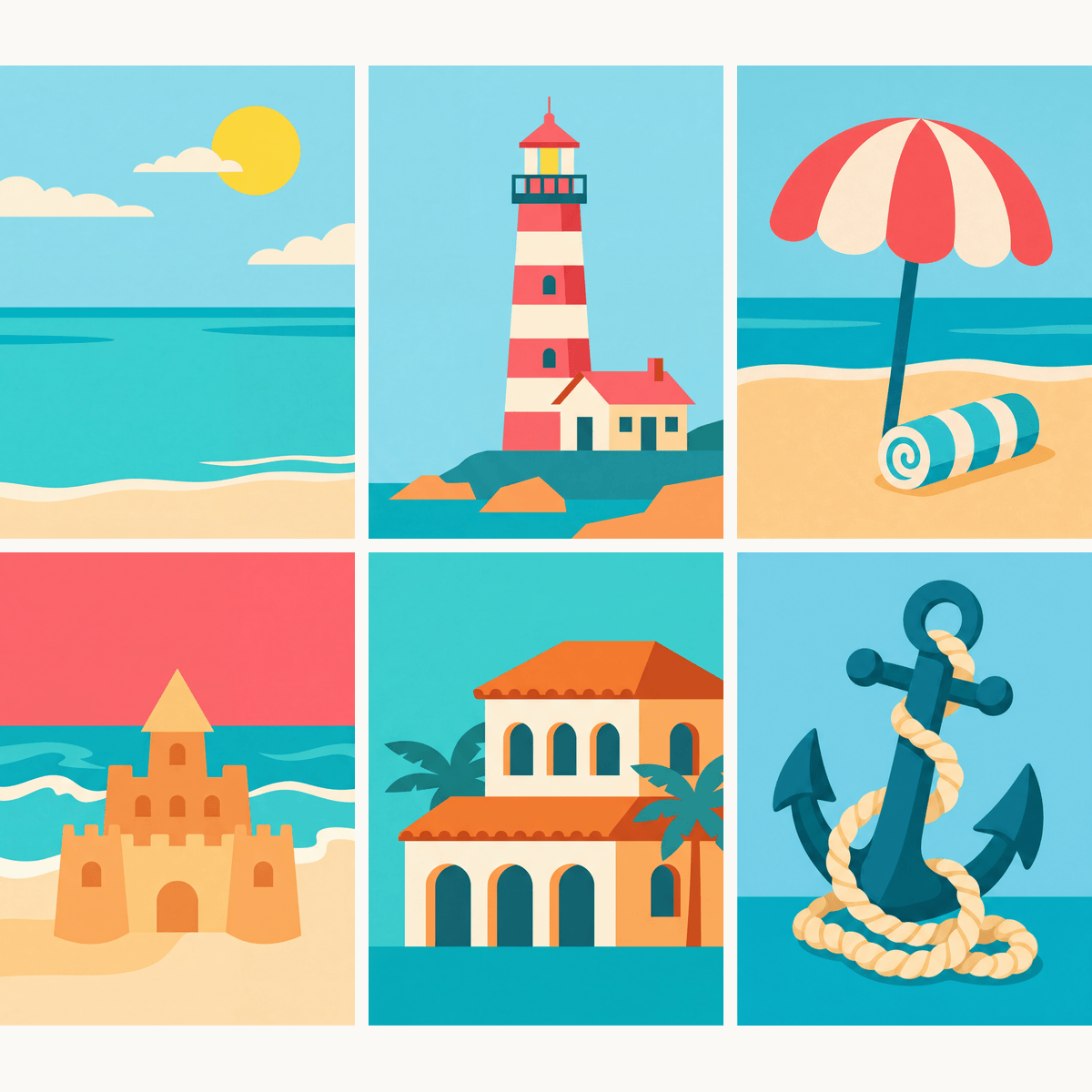 Lighthouse Coast - Number Artist Paint by Numbers Kits