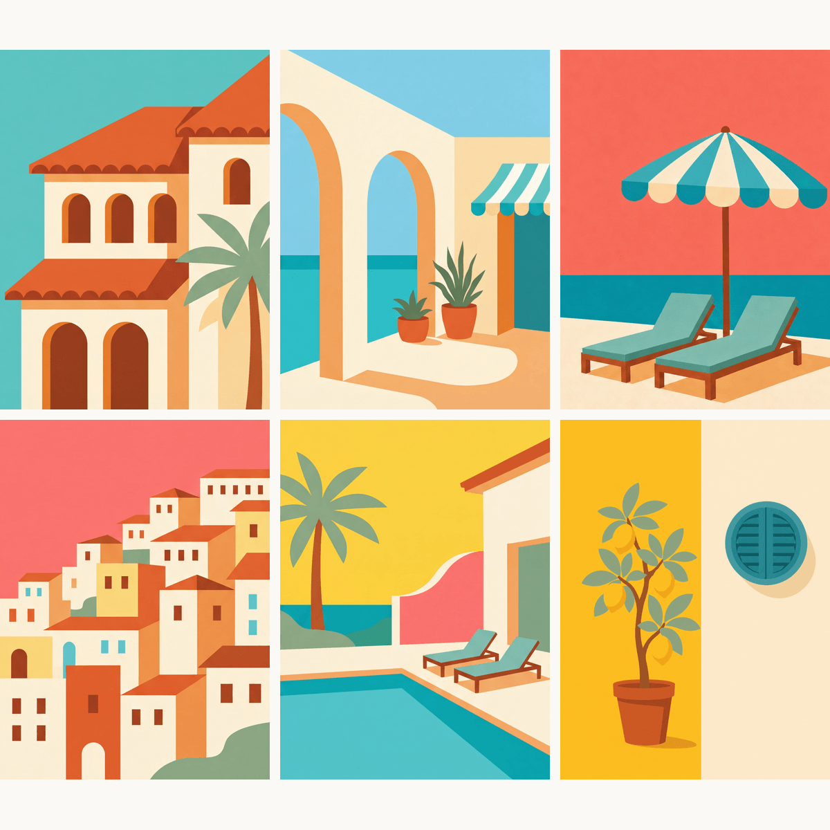 Riviera Days - Number Artist Paint by Numbers Kits