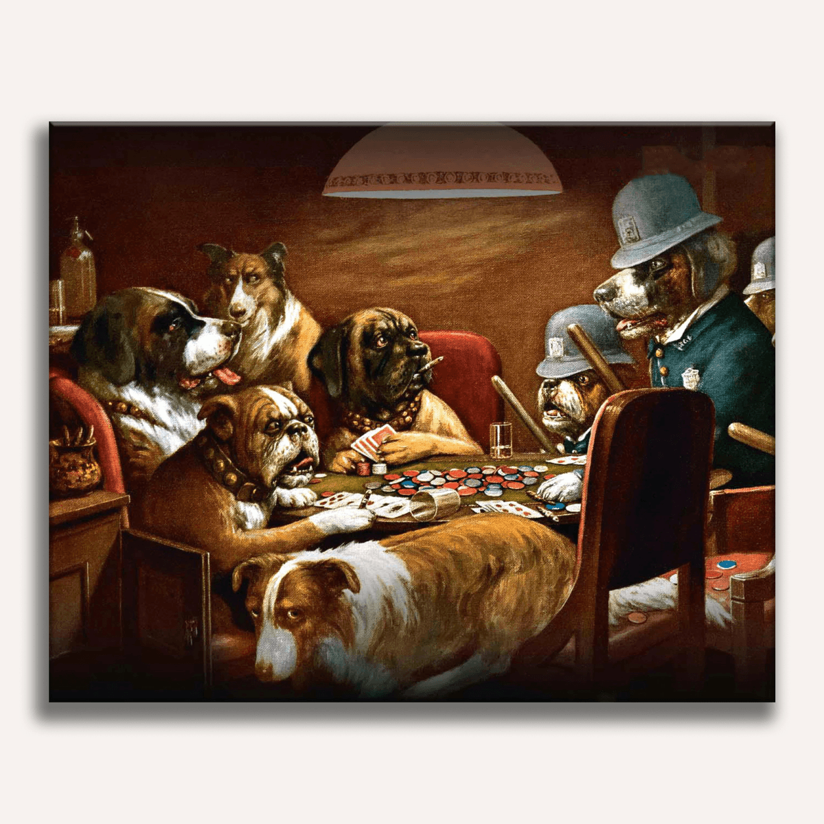 Pinched with Four Aces by Cassius M. Coolidge - Number Artist Paint by Numbers Kits