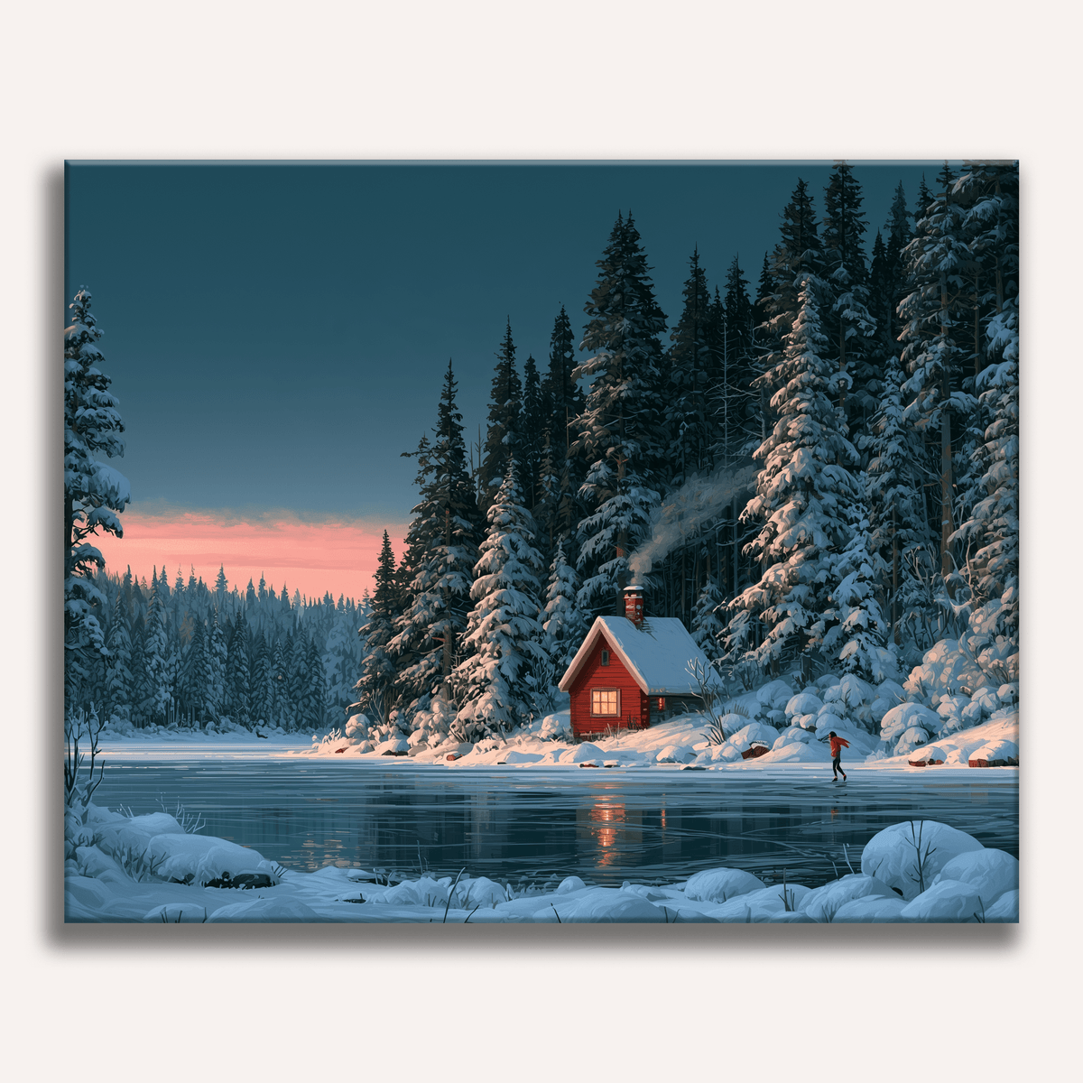 Ice Skater's Home - Number Artist Paint by Numbers Kits