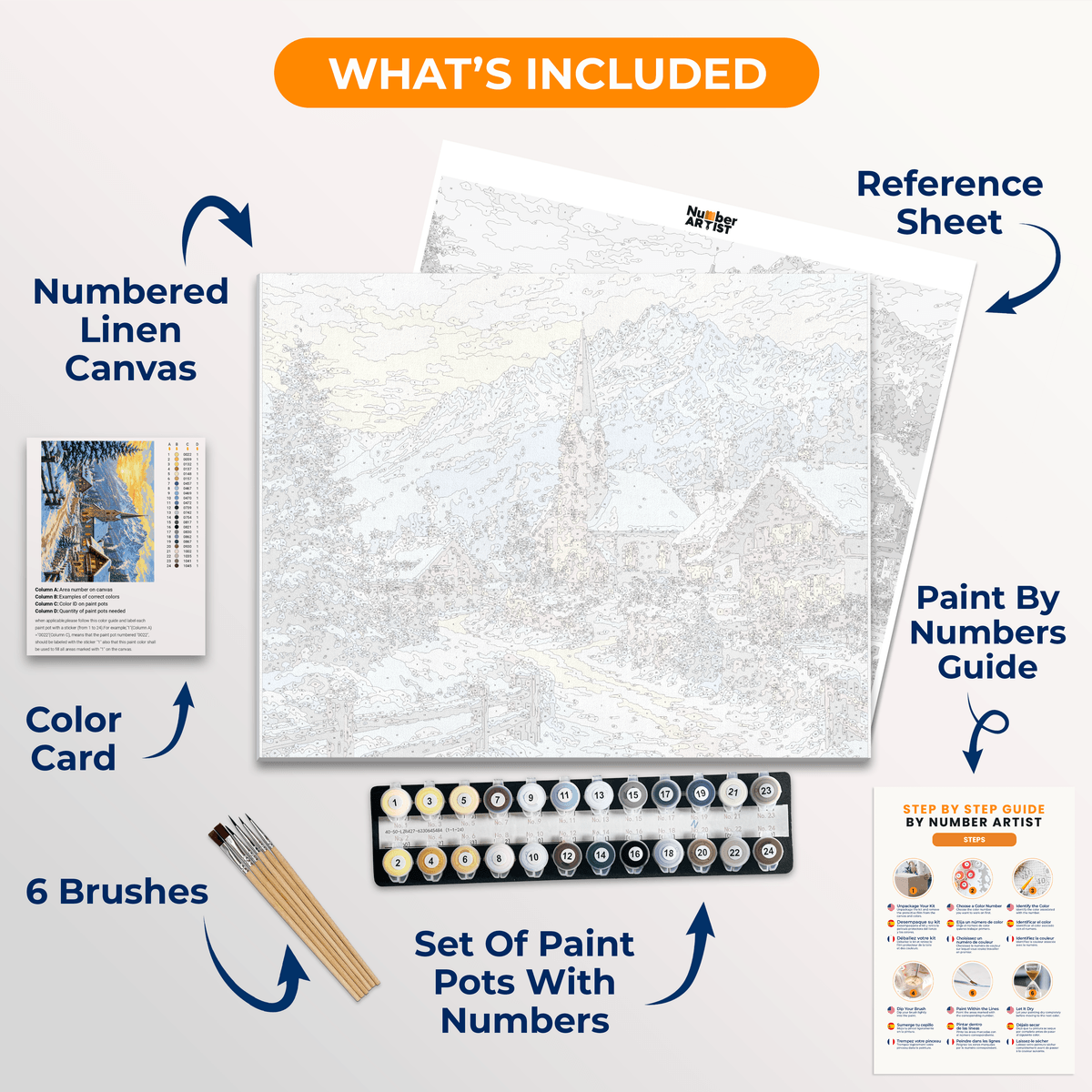 Alpine Charm - Number Artist Paint by Numbers Kits