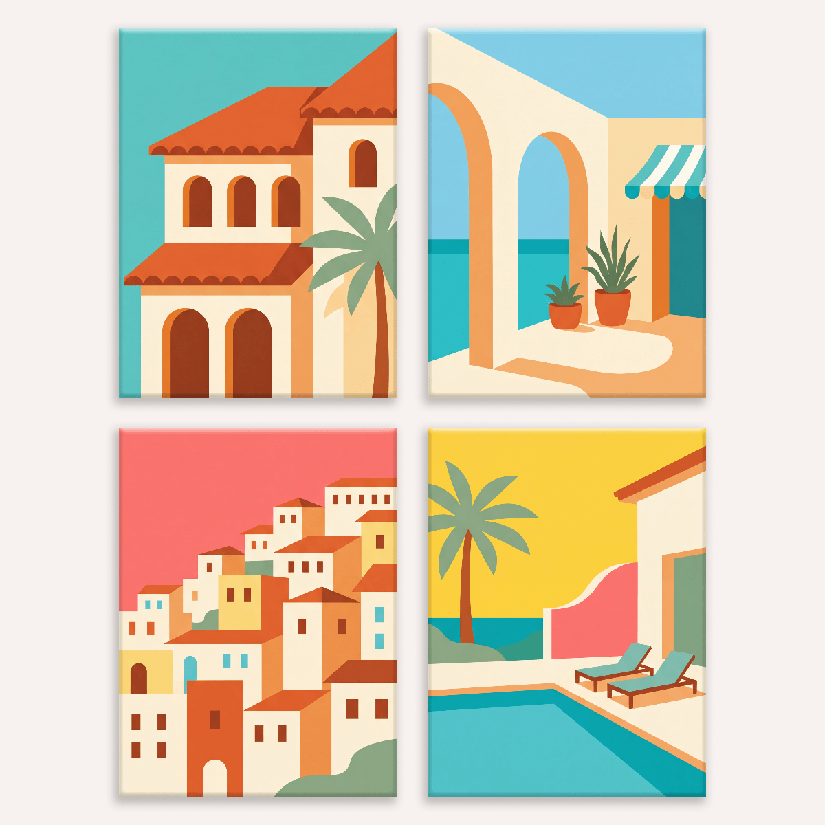 Riviera Days - Number Artist Paint by Numbers Kits