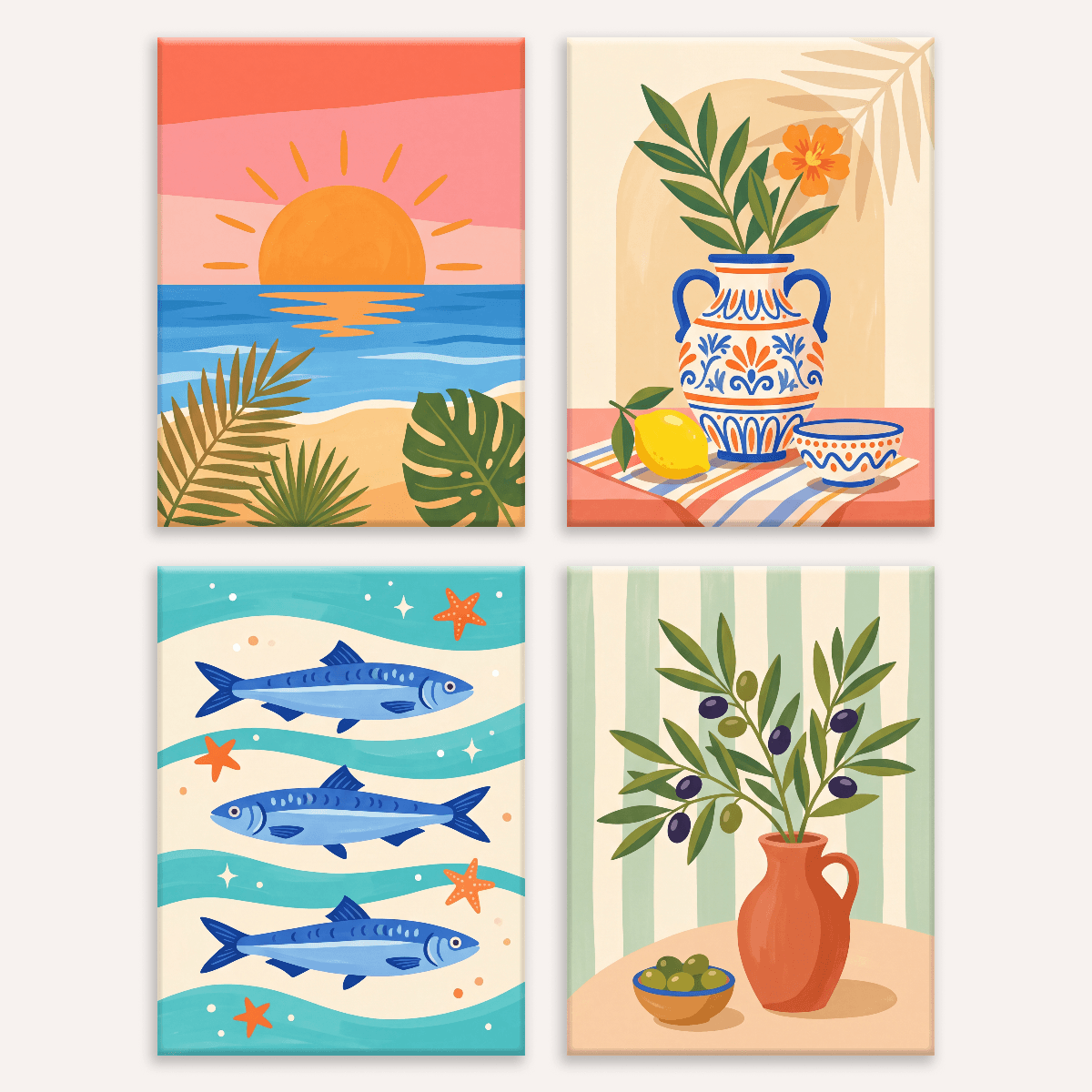 Mediterranean Still Life - Number Artist Paint by Numbers Kits
