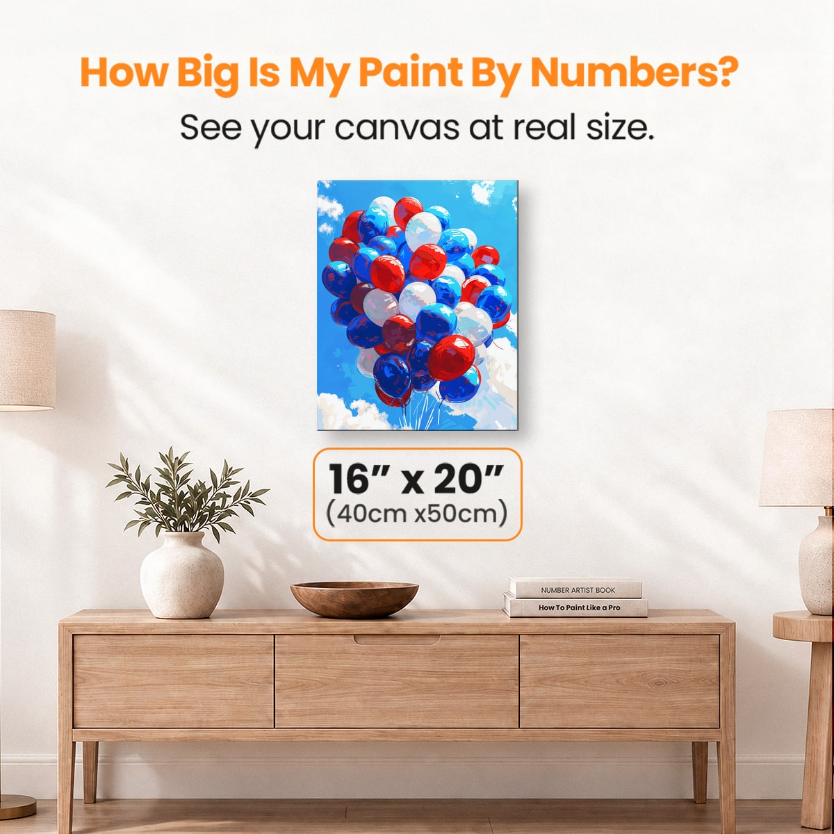 Balloons of Liberty - Number Artist Paint by Numbers Kits