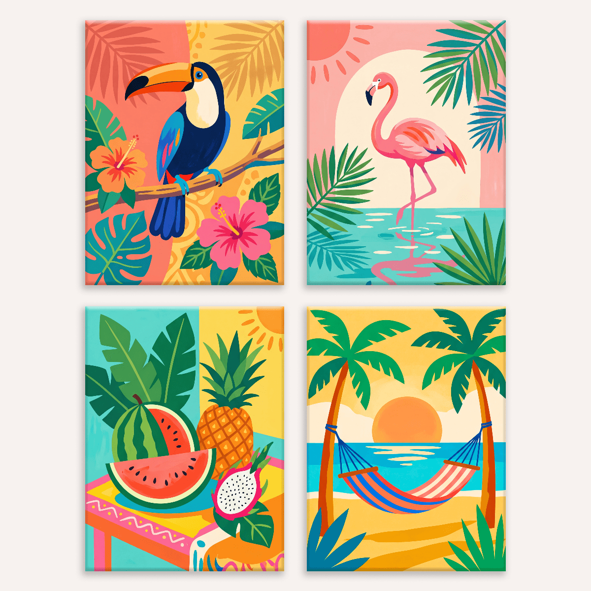 Tropical Paradise - Number Artist Paint by Numbers Kits