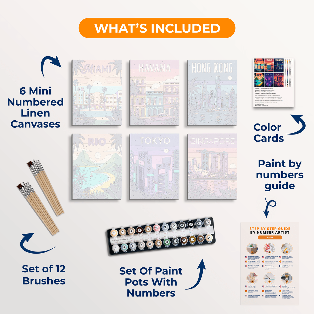 Passport Nights - Number Artist Paint by Numbers Kits