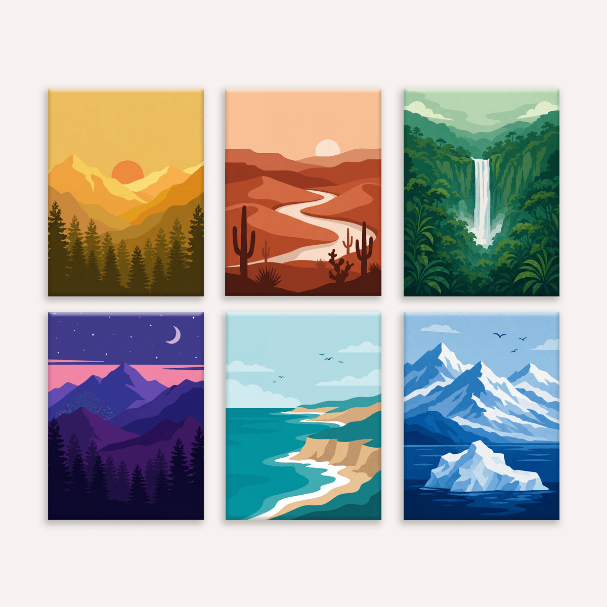 Wild Landscapes - Number Artist Paint by Numbers Kits