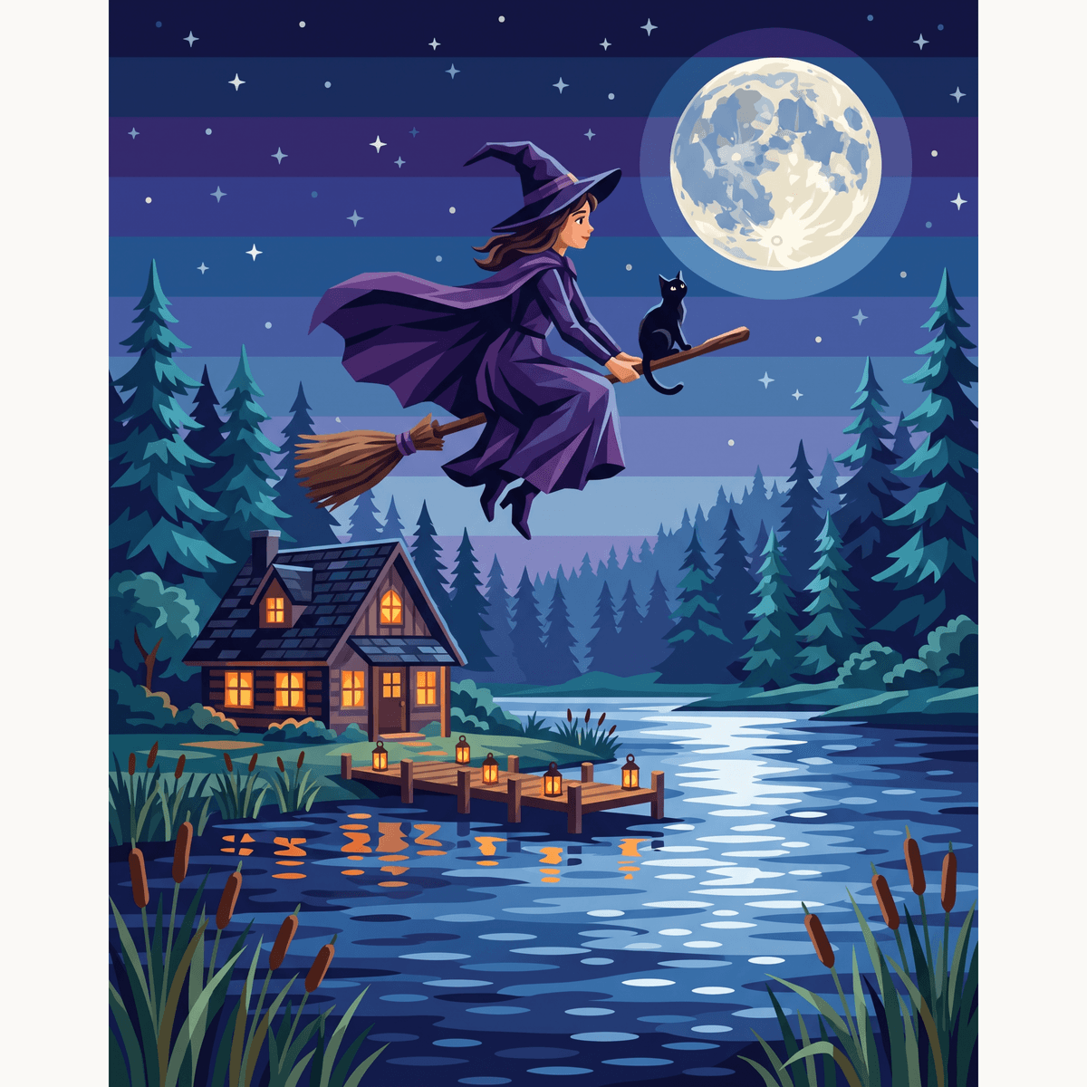 Whimsical Night - Number Artist Paint by Numbers Kits