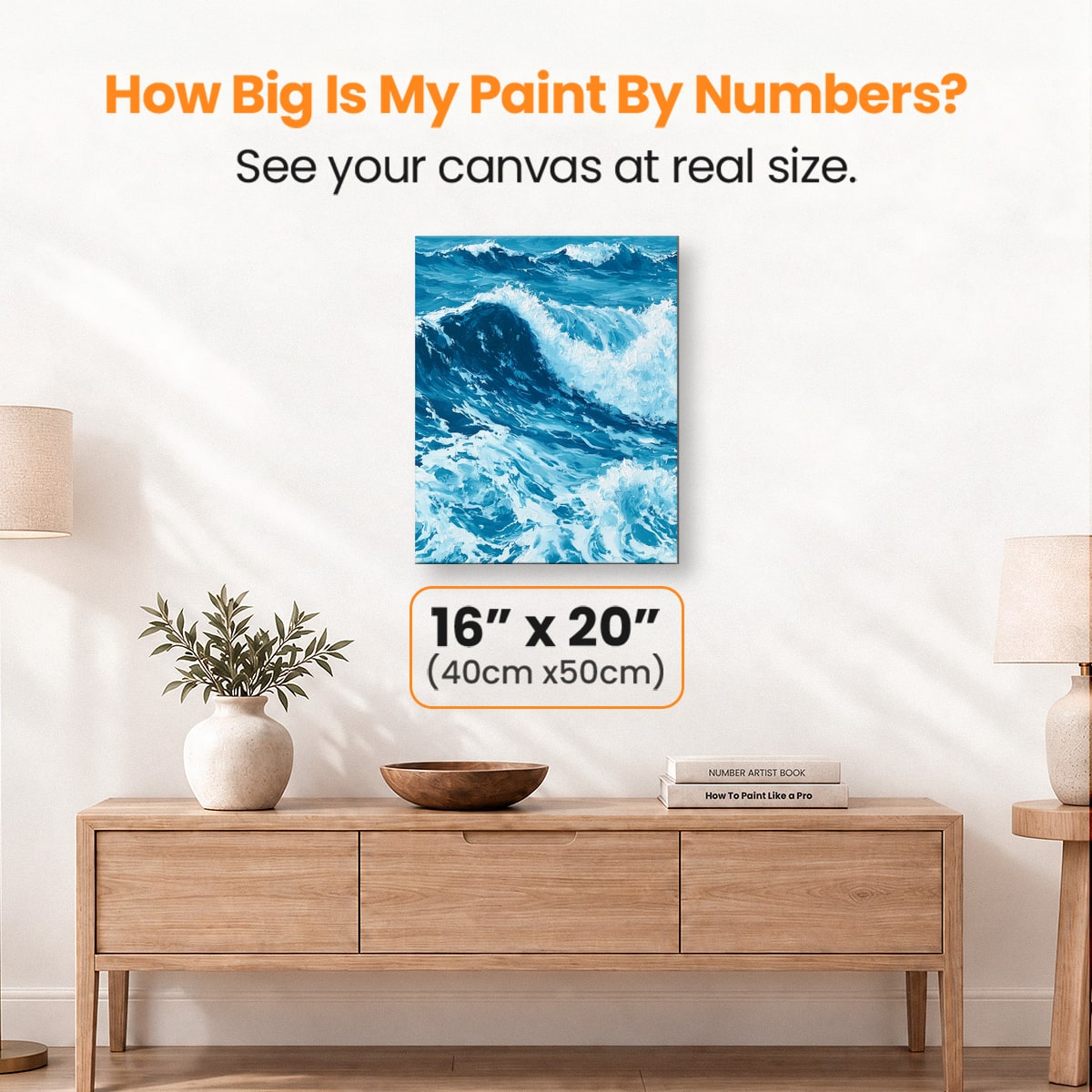 Waves - Number Artist Paint by Numbers Kits