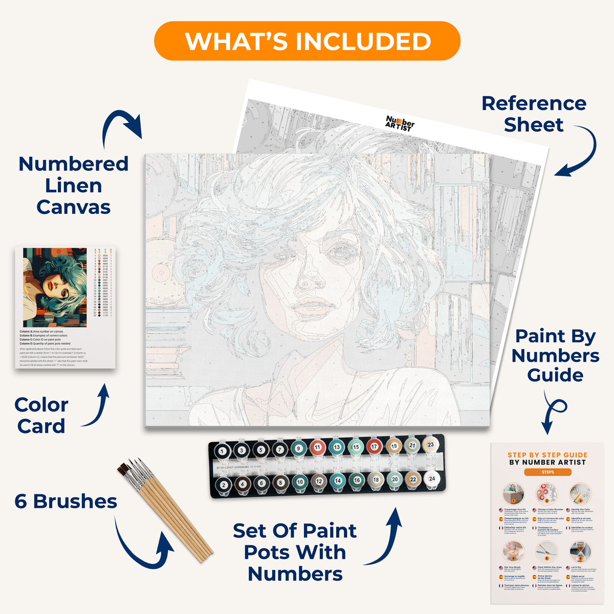 This is a promotional image featuring an illustrated female character with short turquoise hair and a casual green hairstyle.