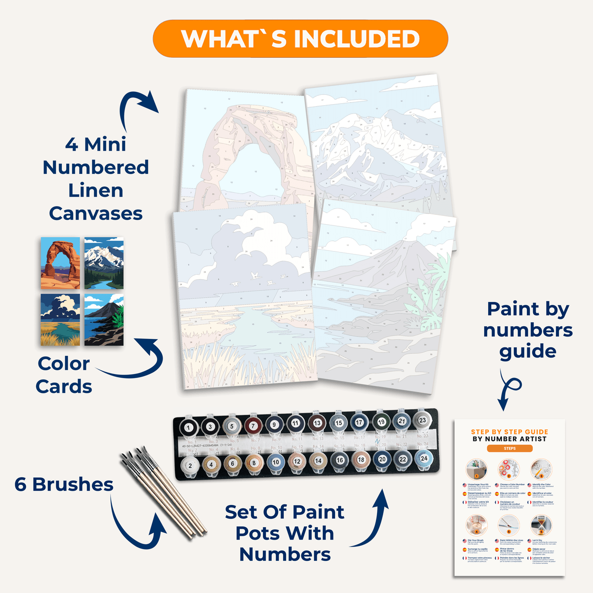 American Landscapes - Number Artist Paint by Numbers Kits