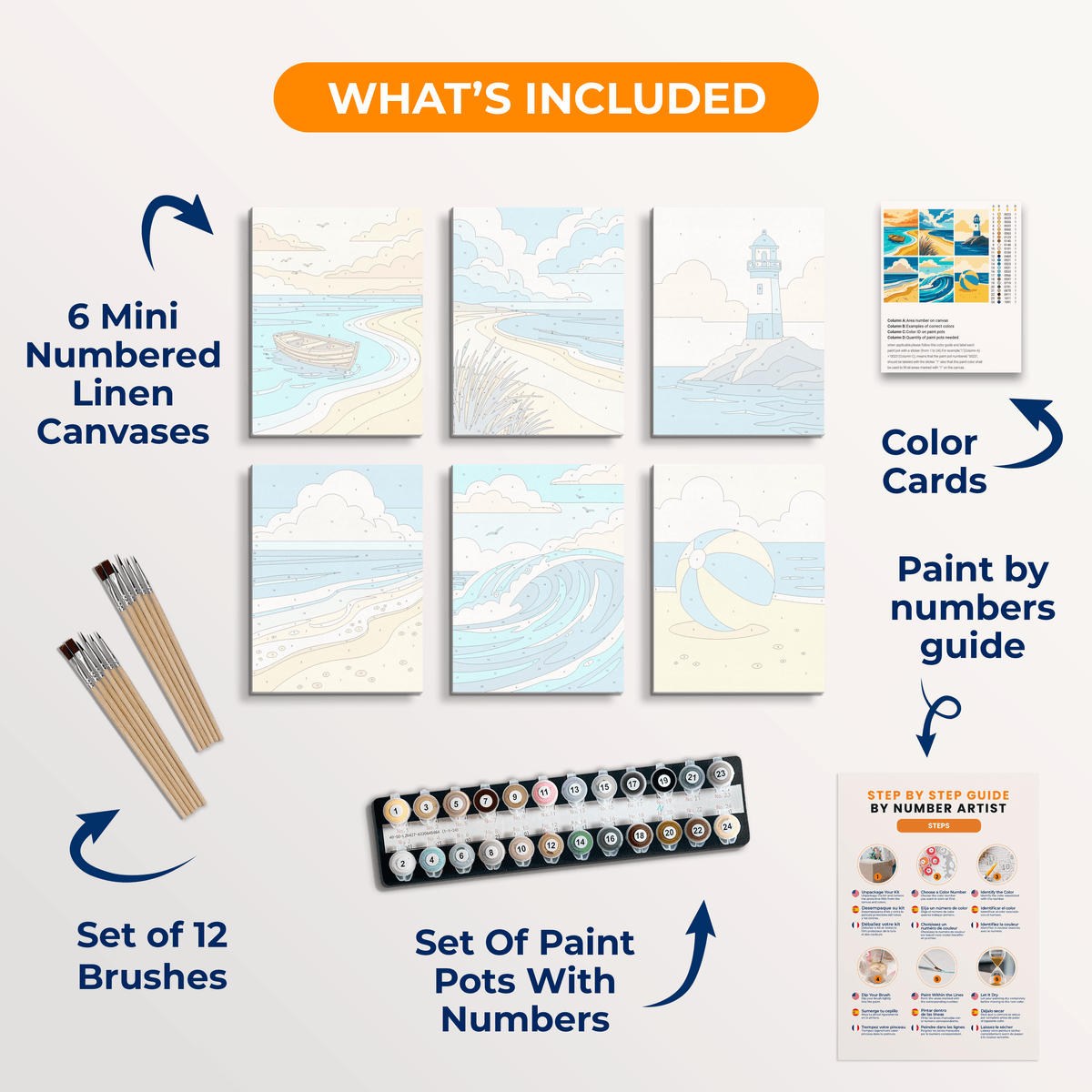 Ocean Tide - Number Artist Paint by Numbers Kits