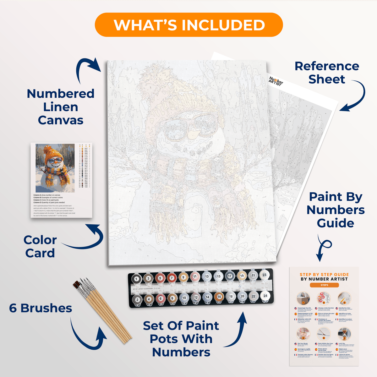 Snow Show - Number Artist Paint by Numbers Kits