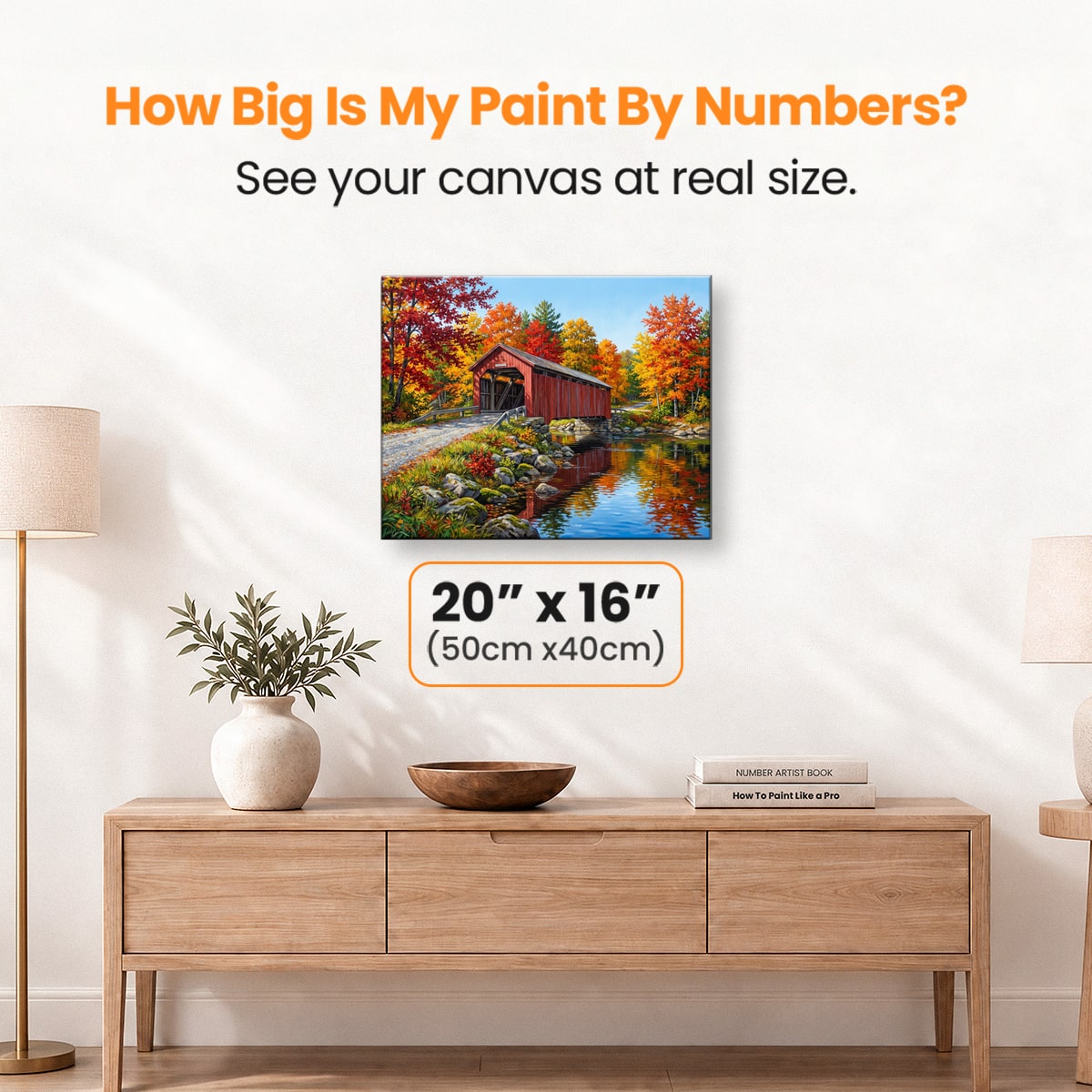 Vermont Bridge - Number Artist Paint by Numbers Kits