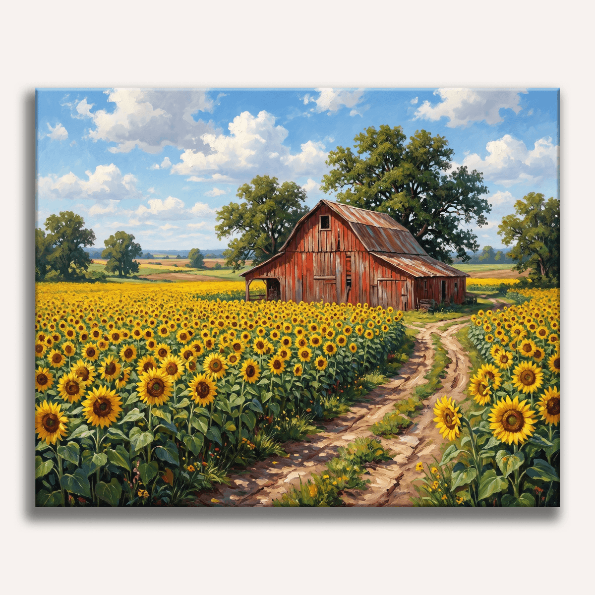 Sunflower Barn - Number Artist Paint by Numbers Kits