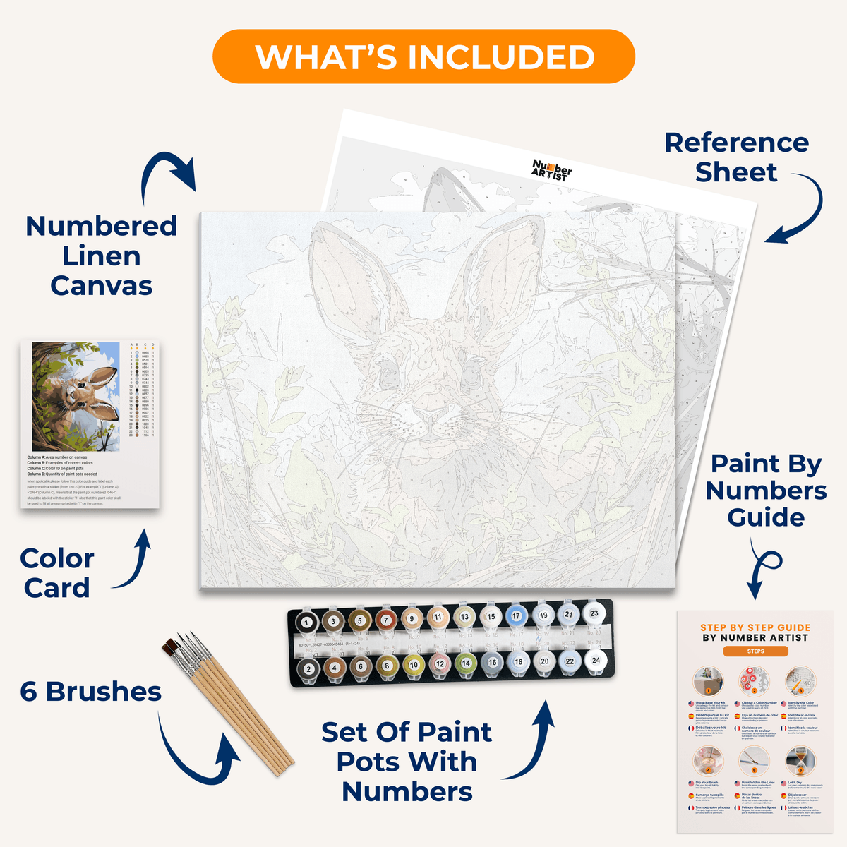 Rabbit���������s Lair - Number Artist Paint by Numbers Kits