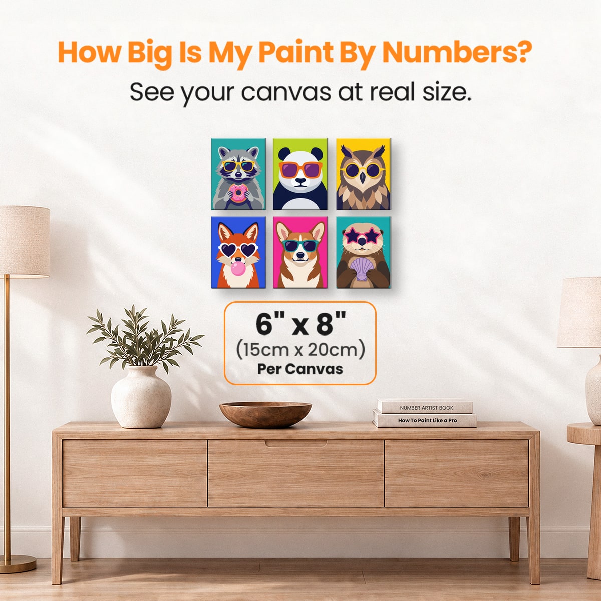 Pop Art Animals Vol. 2 - Number Artist Paint by Numbers Kits