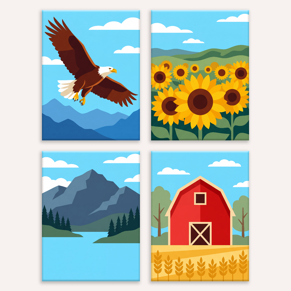 Heartland Skies - Number Artist Paint by Numbers Kits
