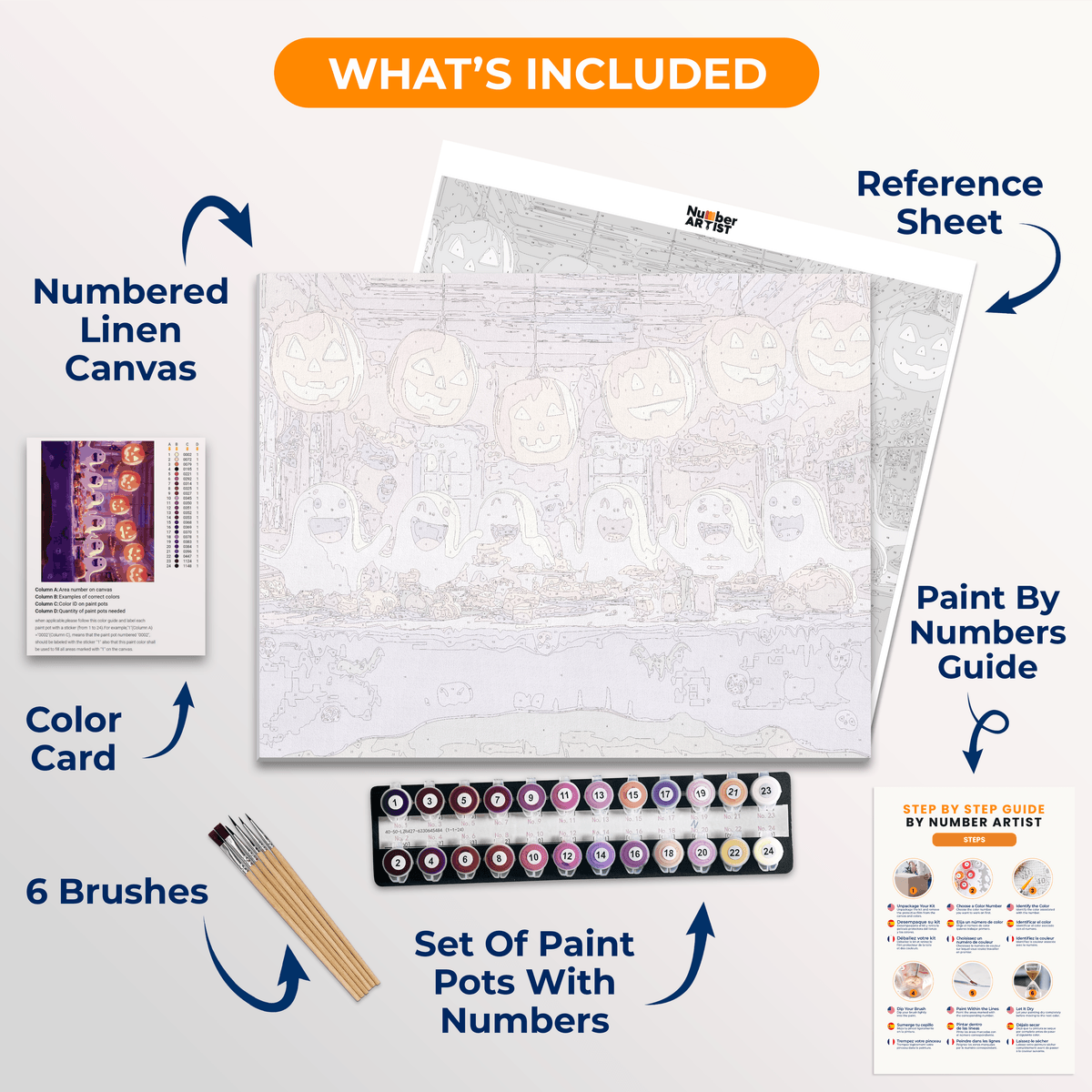 Ghost Gathering - Number Artist Paint by Numbers Kits
