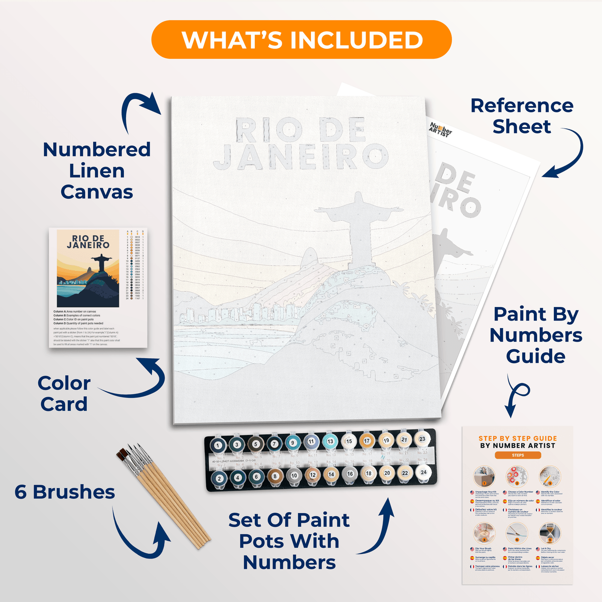 Rio de Janeiro - Number Artist Paint by Numbers Kits