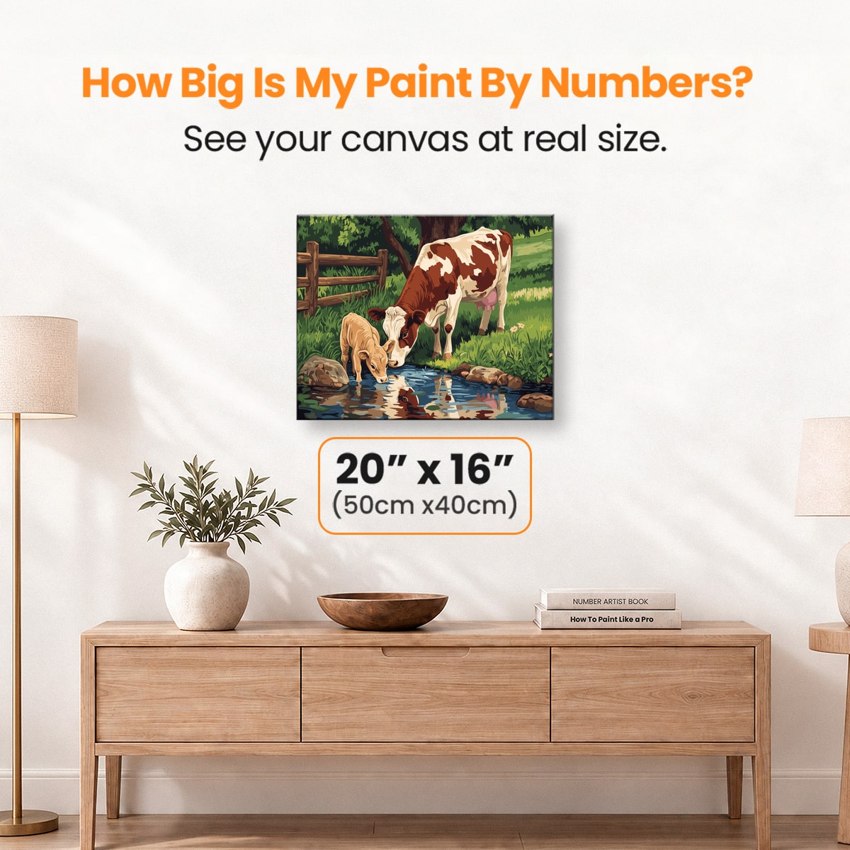 Cow and her Calf - Number Artist Paint by Numbers Kits