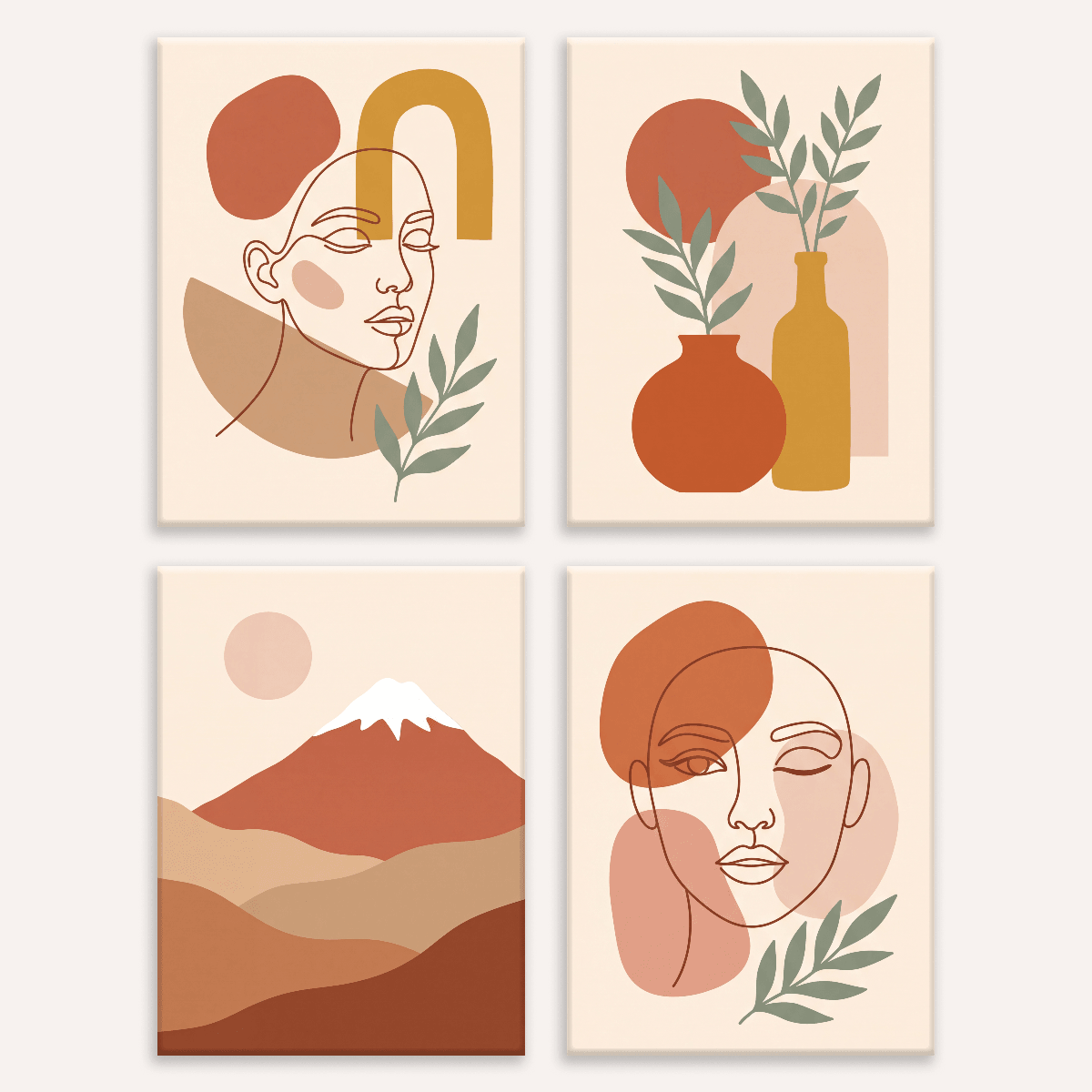Boho Terracotta - Number Artist Paint by Numbers Kits