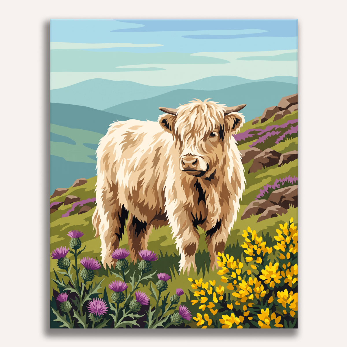 Gorse Hill Calf - Number Artist Paint by Numbers Kits