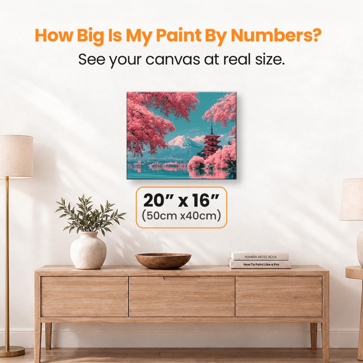 Sakura Landscape - Number Artist Paint by Numbers Kits
