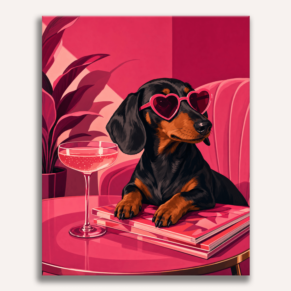 Romantic Pup - Number Artist Paint by Numbers Kits