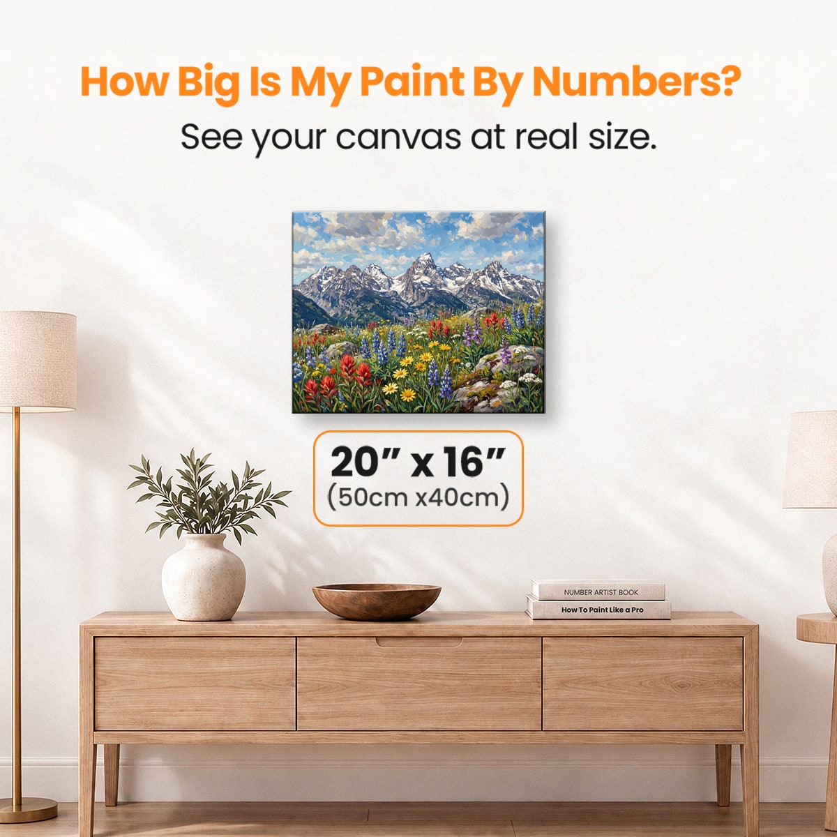 Alpine Bloom - Number Artist Paint by Numbers Kits