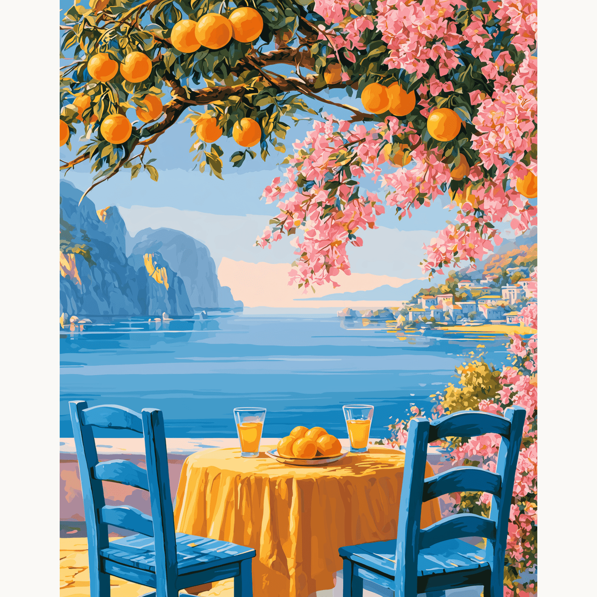 Morning in Amalfi - Number Artist Paint by Numbers Kits