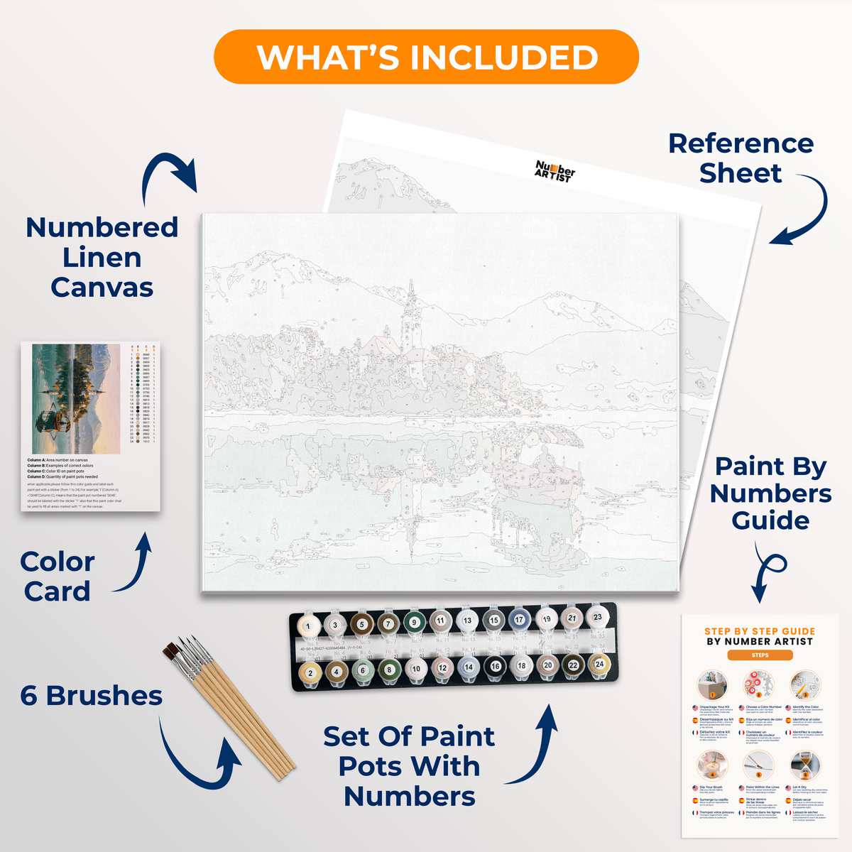 Lake Bled Serenity - Number Artist Paint by Numbers Kits