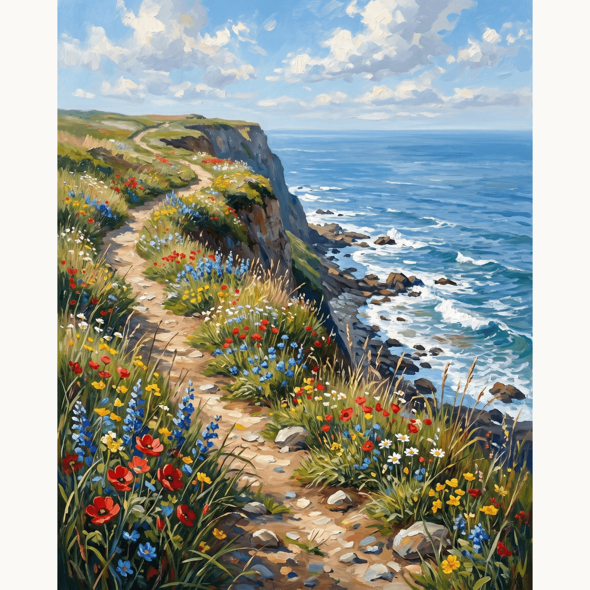 Wildflower Cliffs - Number Artist Paint by Numbers Kits