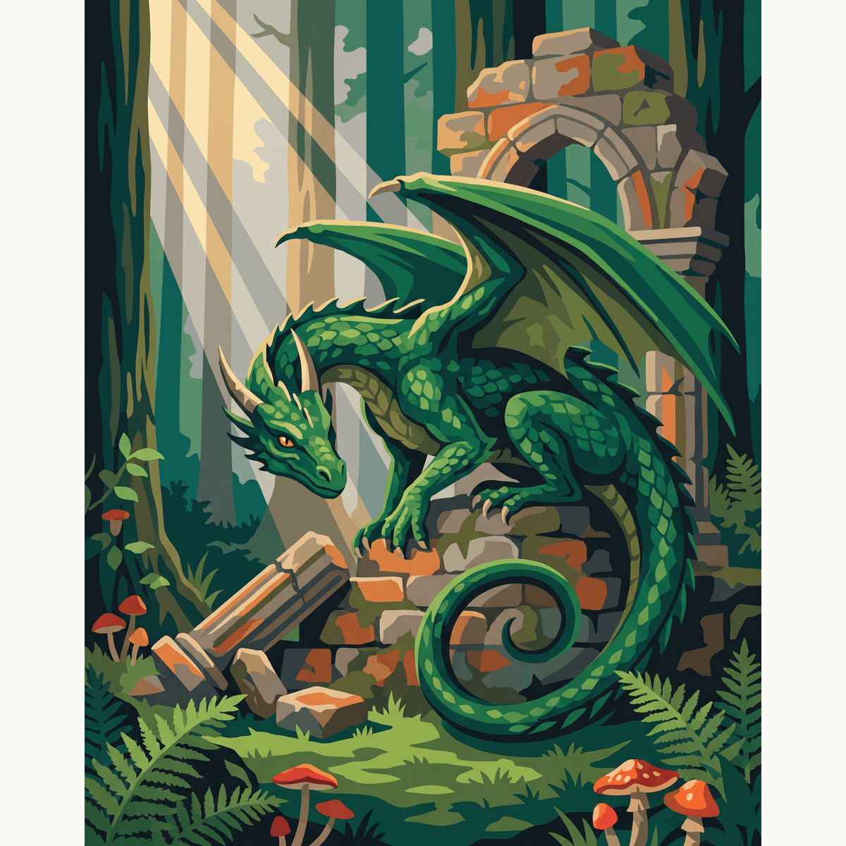 Ancient Guardian - Number Artist Paint by Numbers Kits