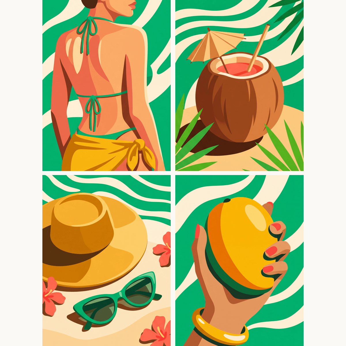 Coconut Bliss - Number Artist Paint by Numbers Kits