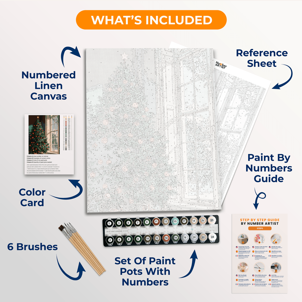 Christmas by the Window - Number Artist Paint by Numbers Kits