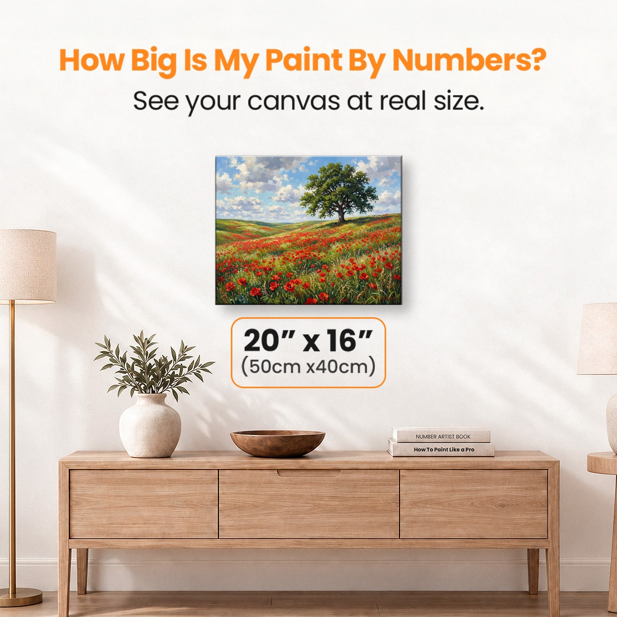 Poppy Joy - Number Artist Paint by Numbers Kits