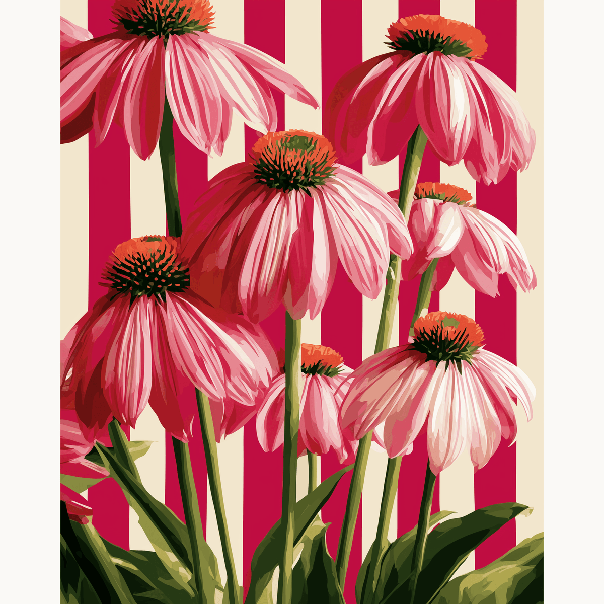 Coneflower Cluster - Number Artist Paint by Numbers Kits
