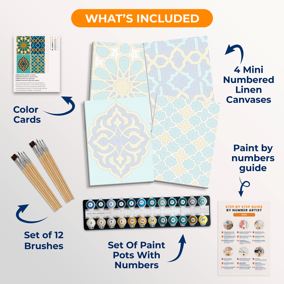 Islamic Geometry - Number Artist Paint by Numbers Kits