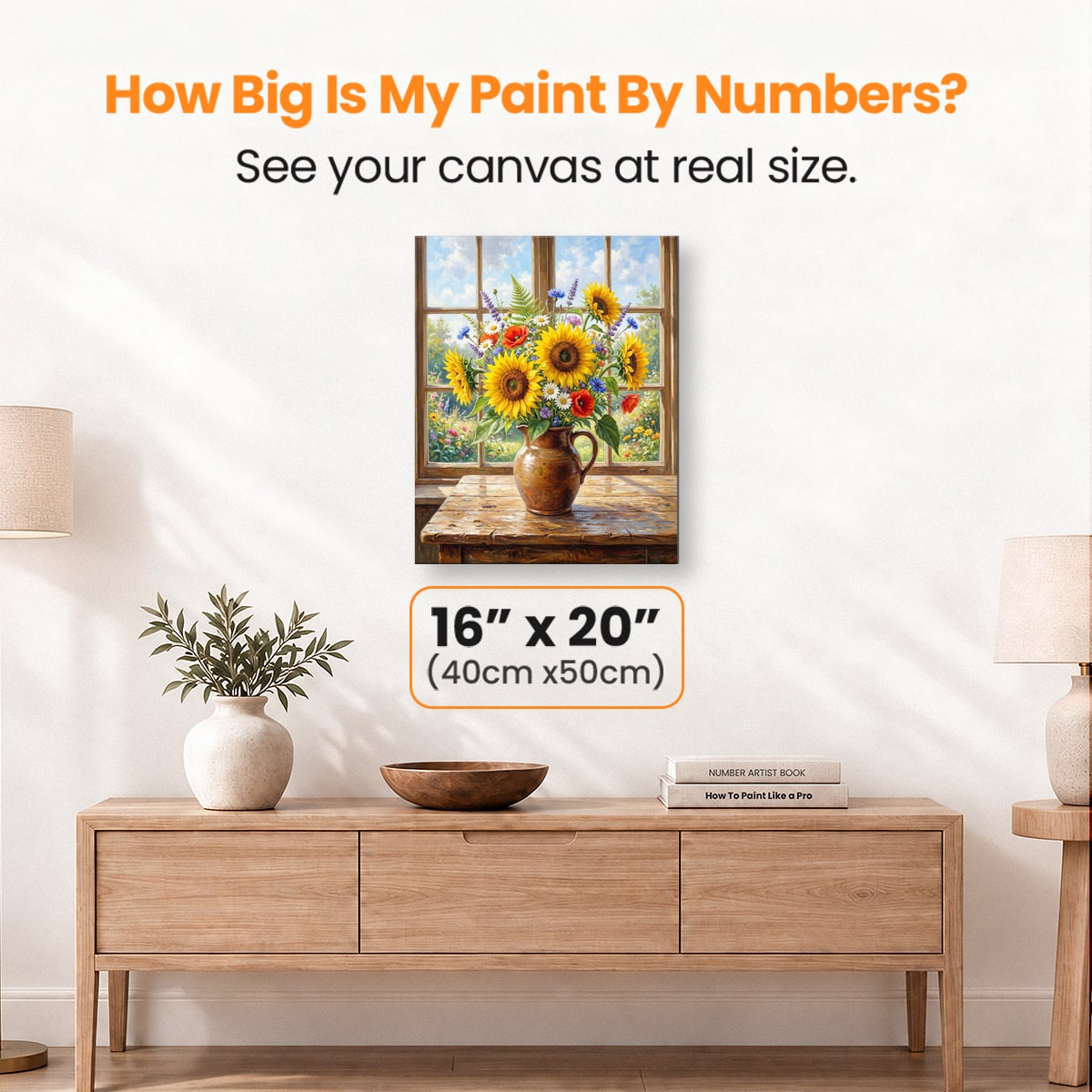 Sunflower Joy - Number Artist Paint by Numbers Kits