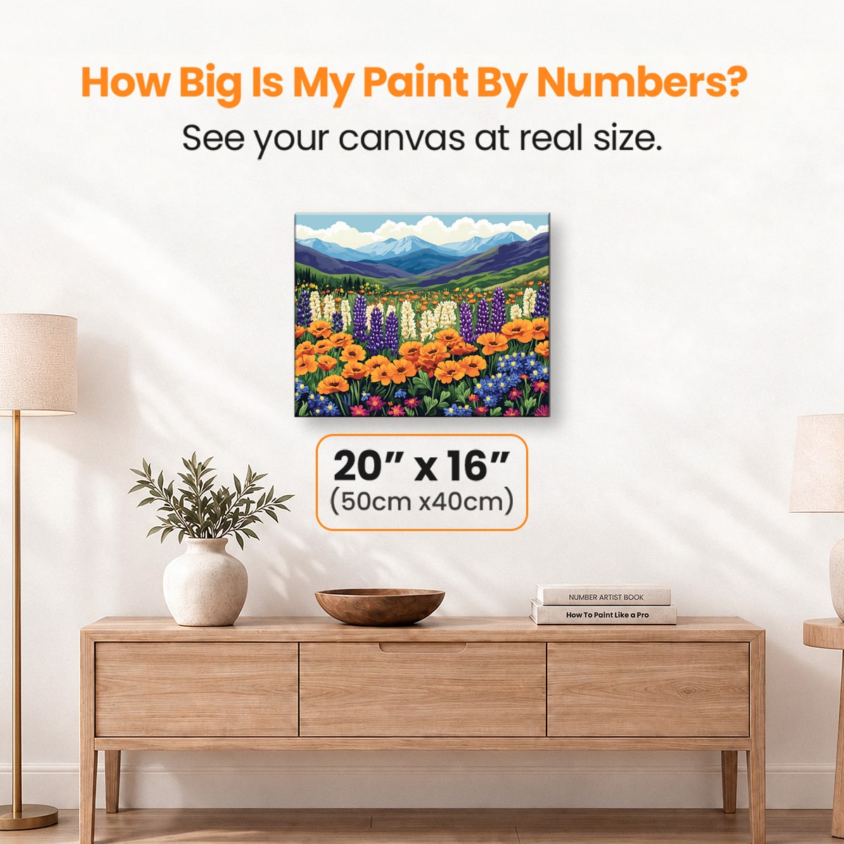 Wildflower Field - Number Artist Paint by Numbers Kits