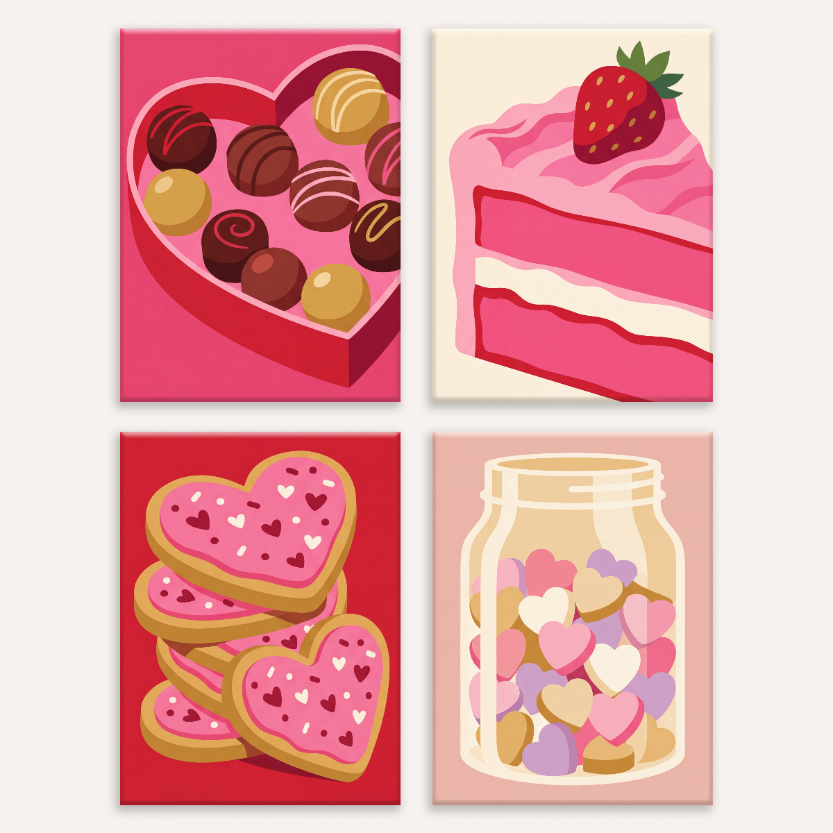 Sugary Valentine - Number Artist Paint by Numbers Kits