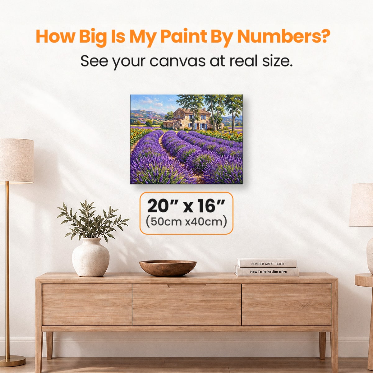 Provence Lavender - Number Artist Paint by Numbers Kits