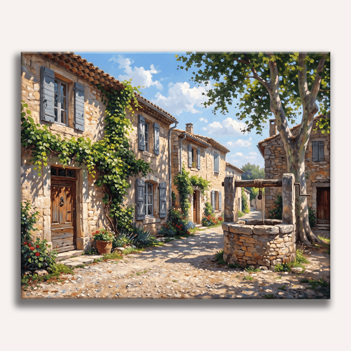 Provence Lane Well - Number Artist Paint by Numbers Kits