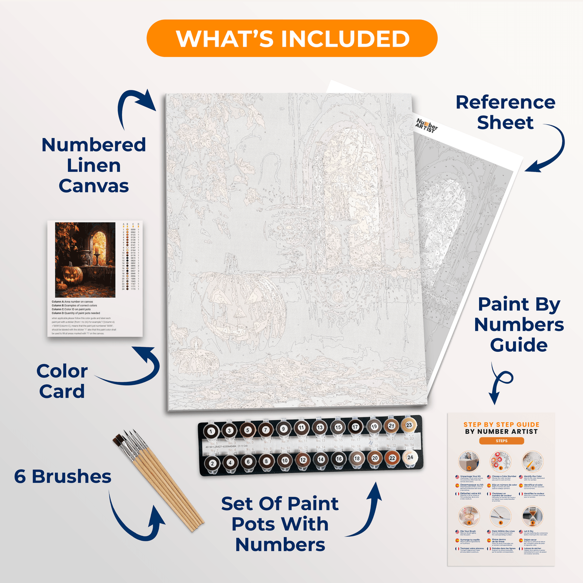Notorious Pumpkin - Number Artist Paint by Numbers Kits