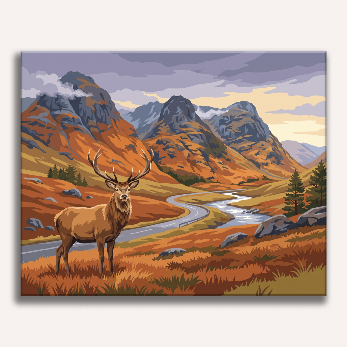 Glencoe Wild Calm - Number Artist Paint by Numbers Kits