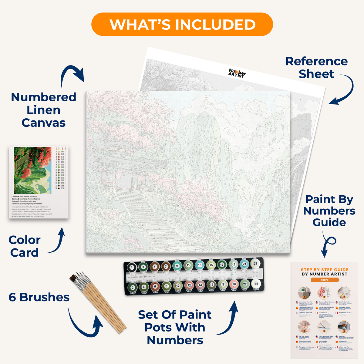 Temple Reach - Number Artist Paint by Numbers Kits