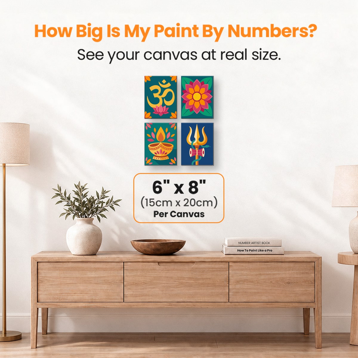 Hindu Symbols - Number Artist Paint by Numbers Kits